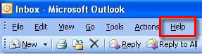 Help - About Microsoft Outlook
